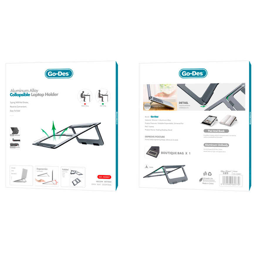 Go-Des GD-HD887 Laptop Standı - 3 Go-Des GD-HD887 Laptop Standı - 3